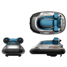 (blue) Rc boat 2.4ghz Fast Remote Control Boat, Mini Remote Control Hovercraft For Pools And Lakes, Fast Rc Boats