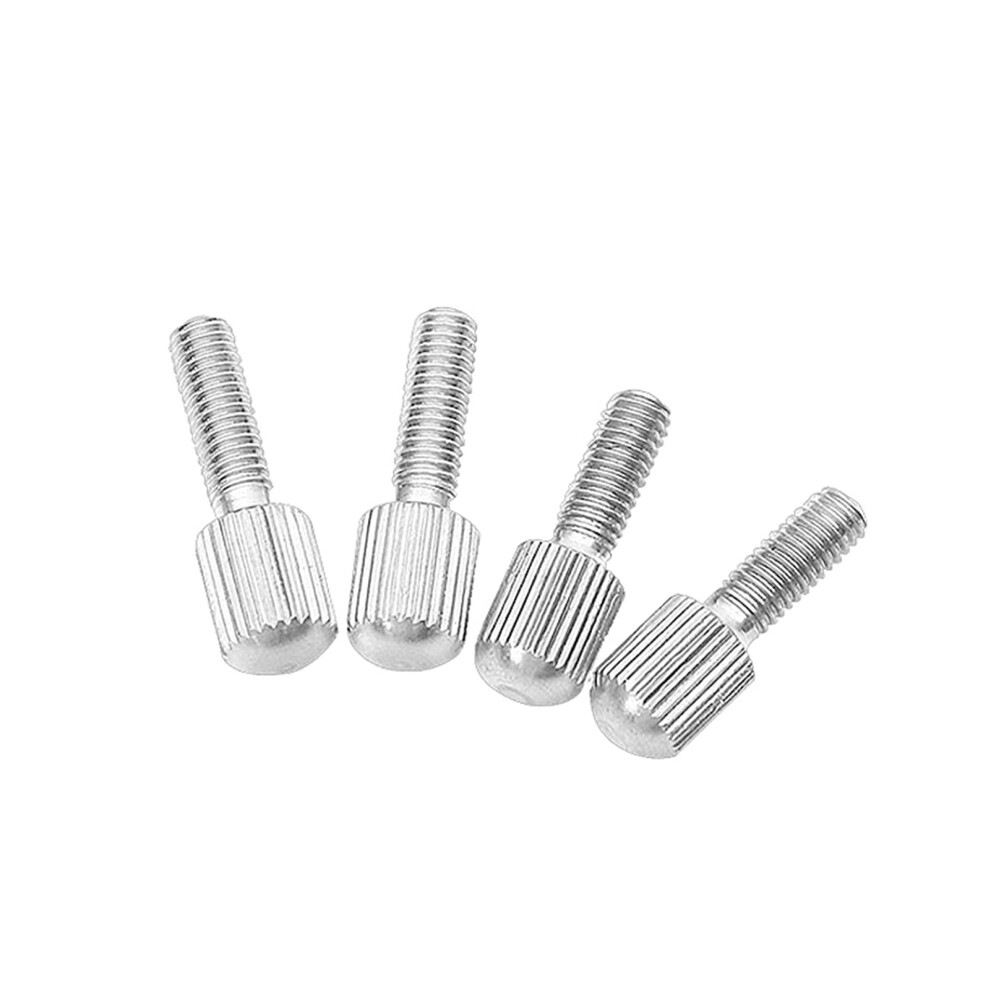 Knurled Screws Clamping Knobs M5 Thumb Screws 304 Stainless Steel M5x16mm Hand Tighten Small Head Screws 10Pcs 6947110974774