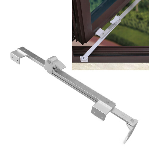 Home Safety Adjustable Casement Window Hinge Durable Aluminum - Silver
