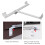 Home Safety Adjustable Casement Window Hinge Durable Aluminum - Silver 5