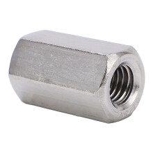 M10x1.5 Hex Coupling Nuts 30mm 5pcs Stainless Steel Rod Connectors for Vertical Horizontal Threaded Rods