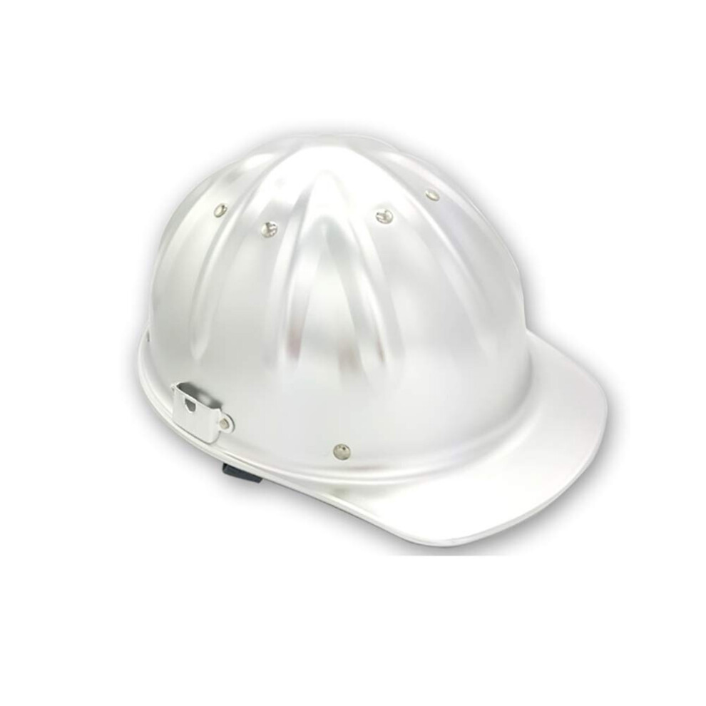 Aluminium Helmet, Adjustable Work Helmet With 4-Point Webbing, Protective Construction Hard Hat For Workers 6947110974903