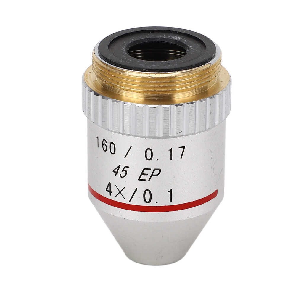 High-Quality 4X Objective Lens 195EP Achromatic Replacement for Microscope Use-image-OPC-PJHKNNV-NEW