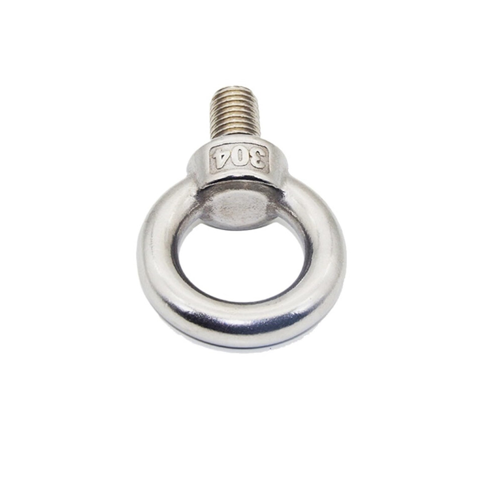 Eye Bolt M6, 5Pcs, 304 Stainless Steel, Ring Screw Ring, Hook Nut, Lifting Eyes, Fixings And Hangings 6276012330105