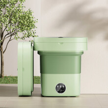 8L Folding Washer with UV Sterilization & Spin Dryer for Travel