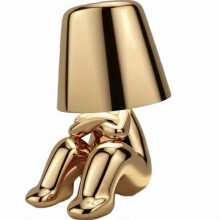 (C) Thinker Little Golden Man Table Lamp Bedroom Touch Atmosphere Night Light USB Rechargeable Decorative Table Lamp