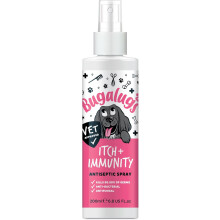 BUGALUGS Itch & Immunity Antiseptic Spray Helps Soothe Itchy Skin, Paws, Ears Licking, Scratching - Perfect for Small, Medium & Large Dogs