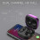 (Blue) S6plus True Wireless Stereo Bluetooth-compatible 5.1 Led Color Screen Hifi Wireless Mini Clock Earphones Multi-color Optional 4