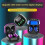 (Blue) S6plus True Wireless Stereo Bluetooth-compatible 5.1 Led Color Screen Hifi Wireless Mini Clock Earphones Multi-color Optional 3