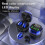 (Blue) S6plus True Wireless Stereo Bluetooth-compatible 5.1 Led Color Screen Hifi Wireless Mini Clock Earphones Multi-color Optional 2