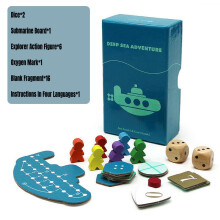 Tiefsee Abenteuer Brett Karten Spiel Set Lernspielzeug Familie Party Geschenk Kinder