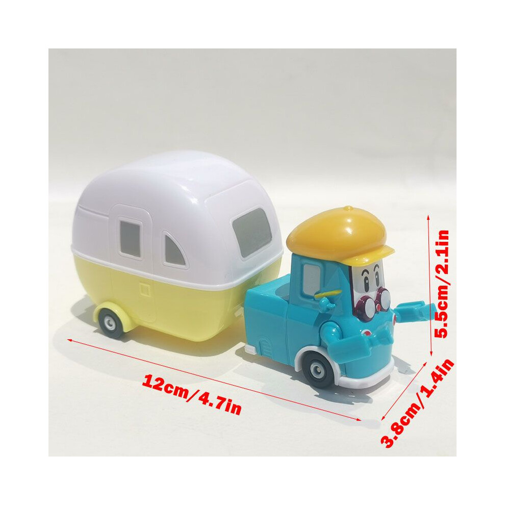 (Suitcase Car)Nuevo 19 Estilos Robocar Poli Mini VehíCulo Coche AutobúS Juguetes Corea Del Sur NiñOs Regalo Juguete-image