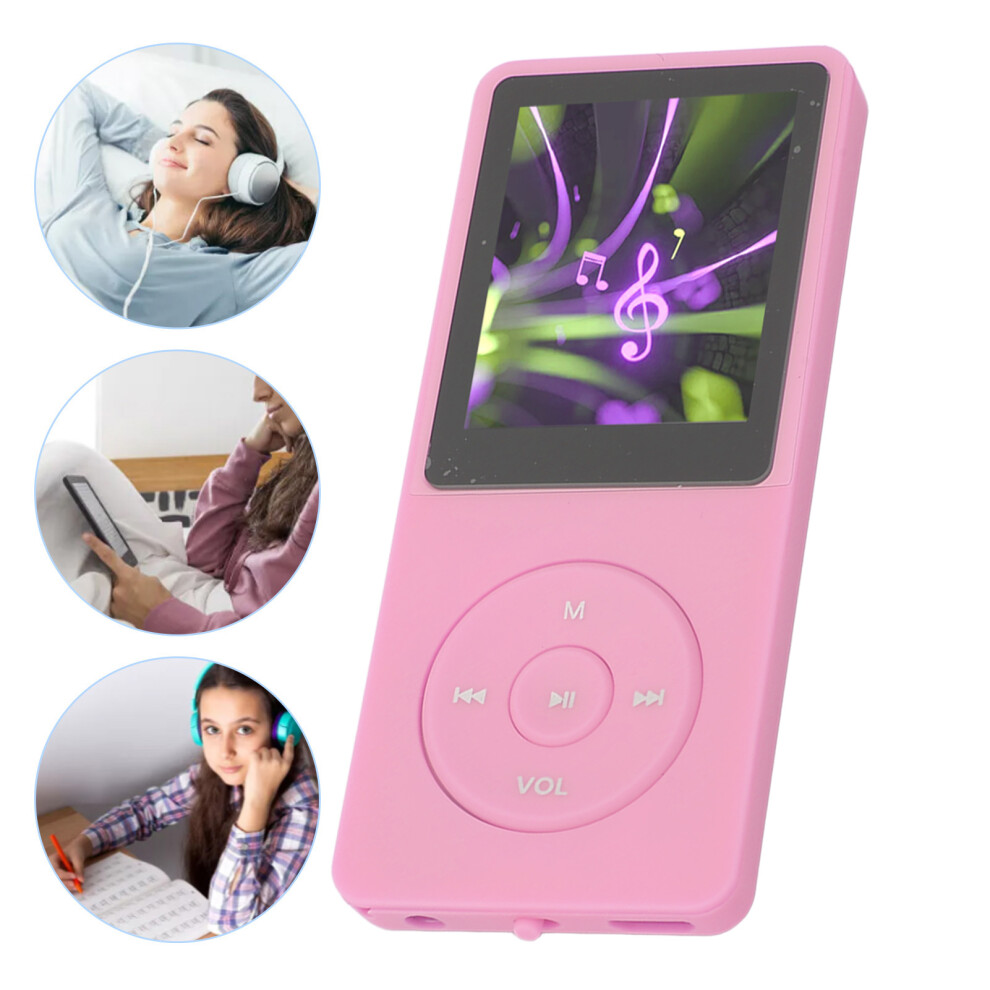 Mp3 Mp4 Player With 1.8In Screen 8Gb Memory 64Gb Expandable 30Hrs Pink 8431338824426