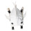 (White) Personalized shark backpack backpack pu womens bag commuter travel bag size 1