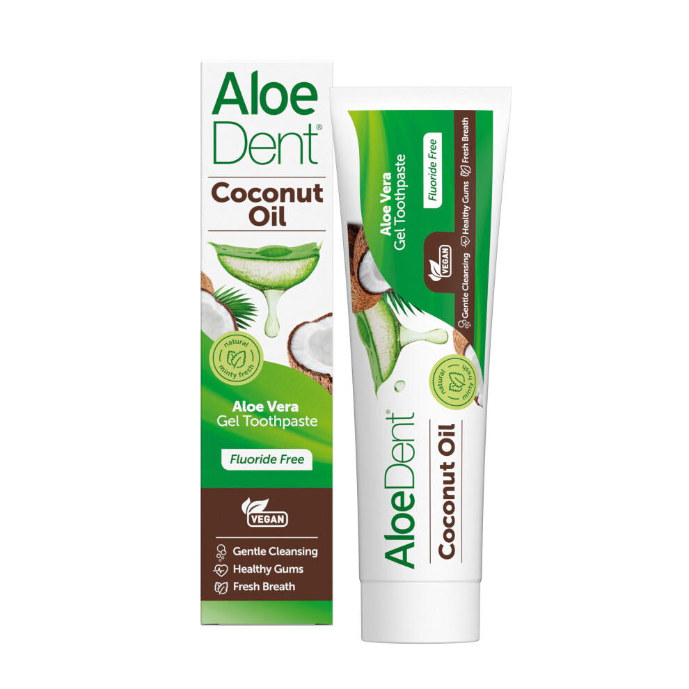 Aloe-Dent Aloe Dent Aloevera Triple Action Coconut Fluoride Free Toothpaste 100Ml X 2