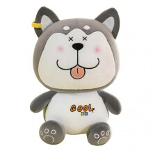 (35cm, Laughing) Plush Toy Husky Anime Character Stuffed Toy Soft Cuddly Friends Baby Sleeping Pillow