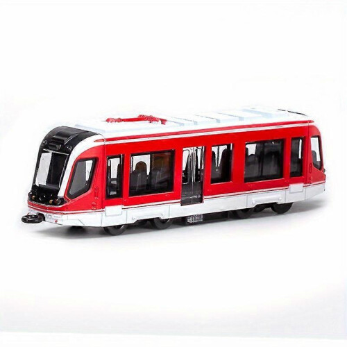 (silver) Alloy rail car model children's toy train ornaments pull-back car model boy toy 2