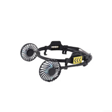 Hard Hat Fan Portable Summer with Colorful Light, Strong Wind, Adjustable 360-Degree Hose, Lightweight and Easy to Install