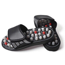(38 39, white) Feet Massage Slippers Foot Reflexology Acupuncture Therapy Slipper Shoes Unisex