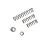 Compression Spring 5 Pieces 3.0 mm Wire Diameter 16-35 mm Outer Diameter 20-100 mm Length for Mechanical Engineering Applications 5
