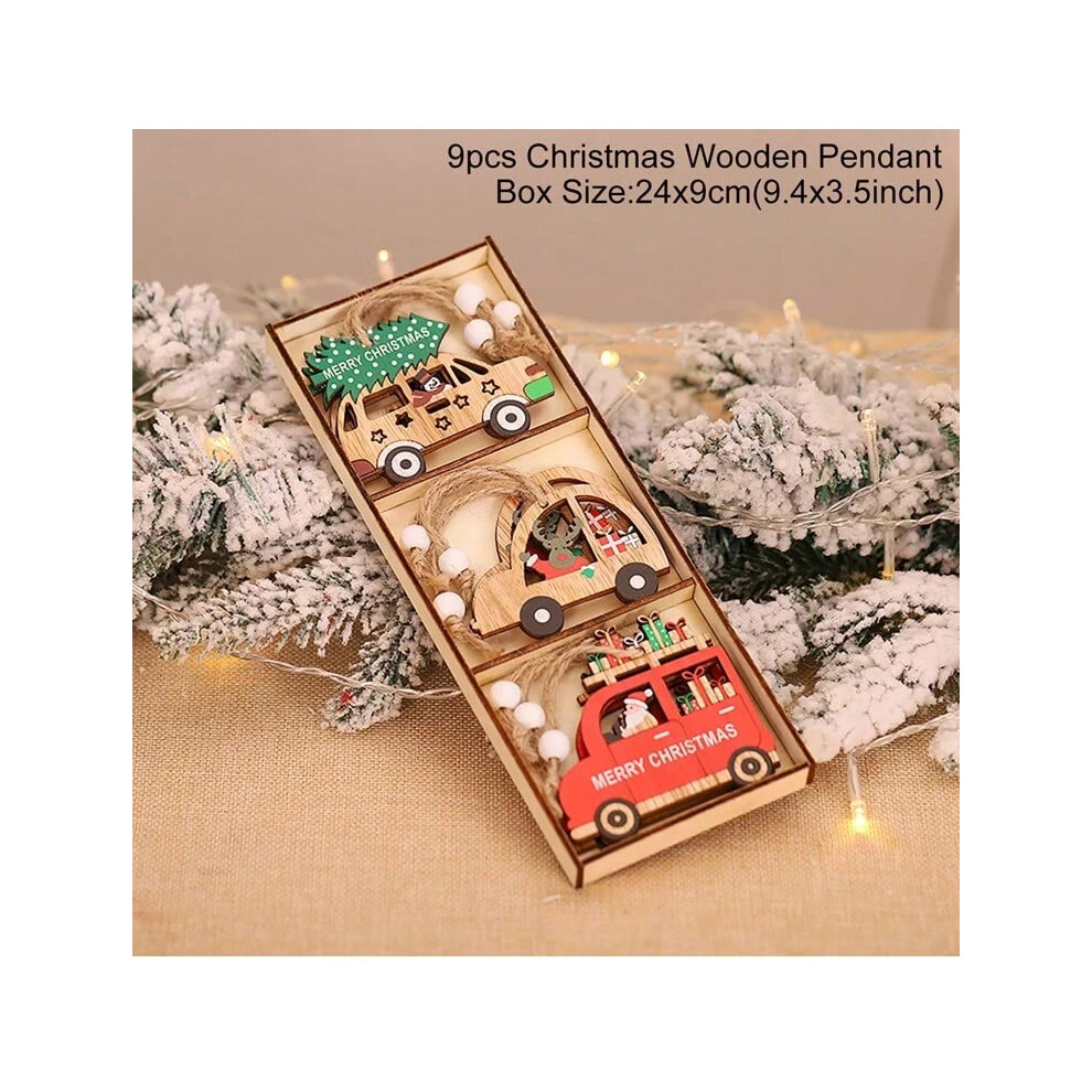 (5) Christmas Gnome Wooden Pendant Merry  Christmas Decorations For Home 2024 Cristmas Ornament Xmas Navidad Happy New Year 2025-image-OPC-PJHKS6K-NEW
