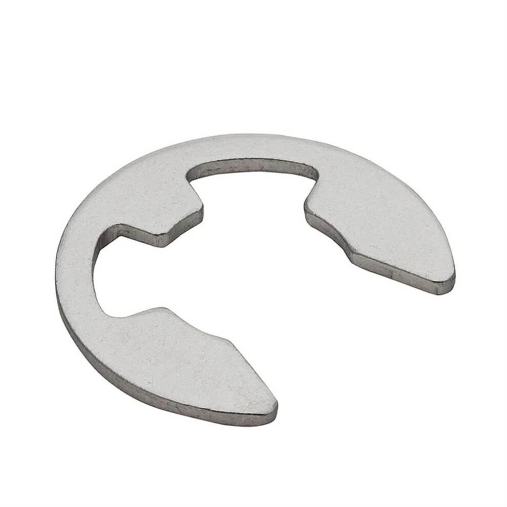 304 Stainless Steel E-Clip Retaining Ring Washer M1.2 M1.5 M2 M3 M3.5 M4 M8 M13 | 65# Mn Steel Compatibility 50Pcs 6276012331751