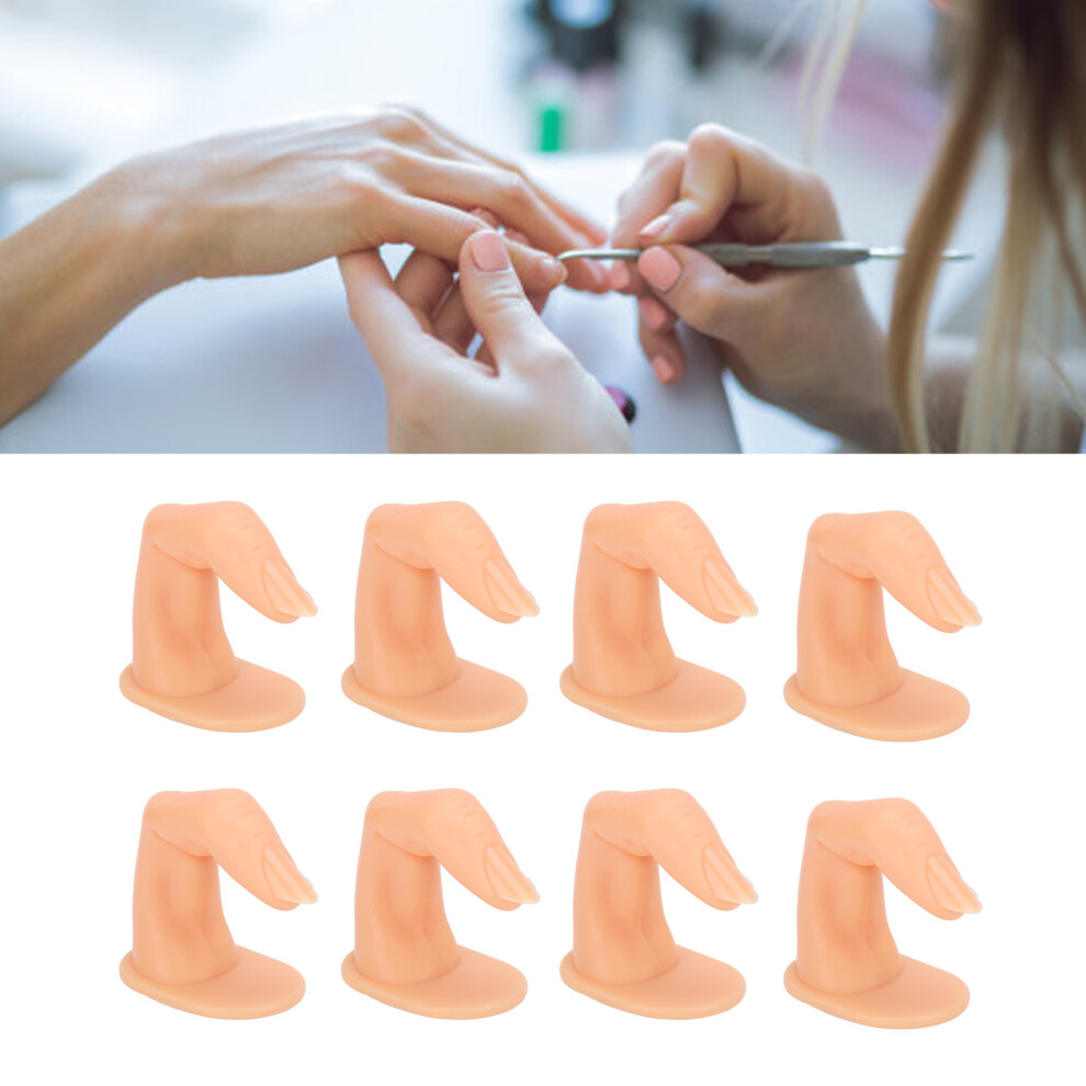 50pcs Plastic Nailed Fake Fingers for Nail Art Practice Display