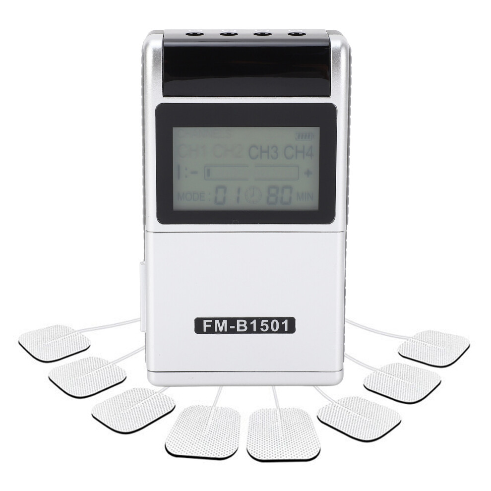 TENS Electronic Stimulator 15 Modes 20 Gears, 106x60x25mm, White
