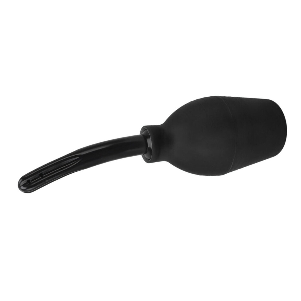 Black Silicone Enema Bulb Kit Reusable 310Ml Vaginal & Anal Cleaner