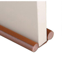 (brown) Lebanghui Twin Door Draft Stopper,noise Blocker 30"
