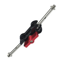 Articulated Arm Mount Double Ball Head 1/4 Screw for DSLR Camera Light Stand Compatible with Hot Shoe Mount Type B