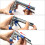 Fence Pliers for Thin Wire Mesh with Plastic Handle, Garden Wire Eyelet Pliers + 600 Clips for Wire Fixing 3