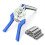 Fence Pliers for Thin Wire Mesh with Plastic Handle, Garden Wire Eyelet Pliers + 600 Clips for Wire Fixing 1