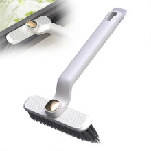 (White) 2pcs Gap Cleaning Brush Crevice Hard Bristle Household Multifunctional Tool Rotating Scrub Brush