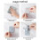 (grey) 180 Degree Rotation Hook Punch-free Adjustable 4 Hooks Household Bathroom Kitchen Hook 5