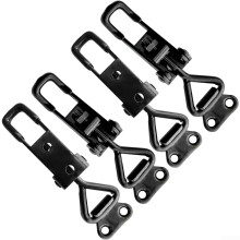 Black Toggle Clamps Pack of 4 GH-4001 Easy Adjustment for Securing Boxes and Doors Up to 100kg, Durable Design
