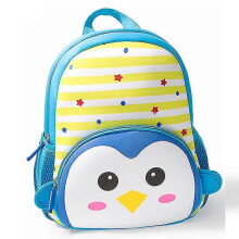 (Penguin) Toddler Cartoon Backpack, Waterproof Preschool 3d Cute Cartoon Neoprene Animal Schoolbag For Kids