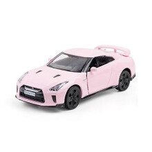 (B) Simulation Racing Car Model 1:36 pink alloy sports car series model children's toys