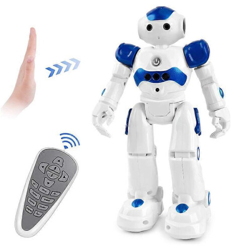 (Blue) Remote control robot toy dancing electric intelligent robot remote control dancing robot