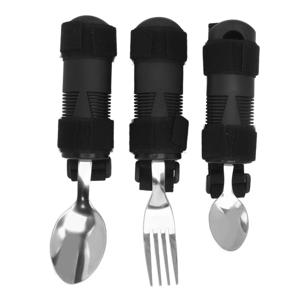 Adaptive Non-Slip Handle Utensil Set for Elderly & Handicap 2 Pcs