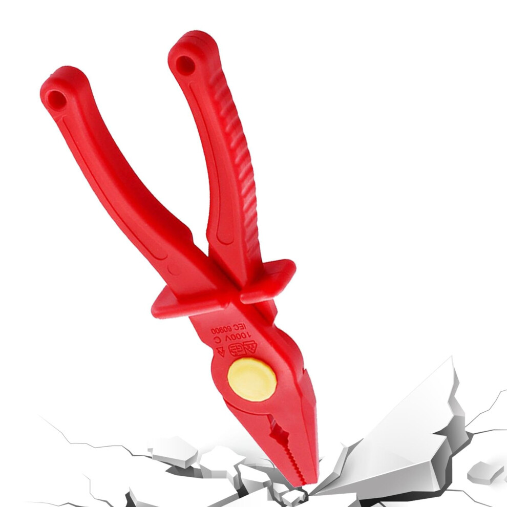 Electrician Needle Nose Pliers 1000V Insulated | Anti-Magnetic Flat Nose Multi-Purpose Pliers 6276012333366