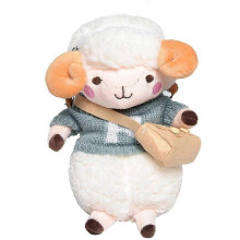 (blue) Cute Sweater Lamb Doll Plush Bag Cute Cartoon Cute Girl Korean