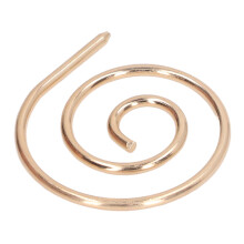 Stainless Steel Spiral Circular Knitting Needle for Knitter, Gold, 1PC