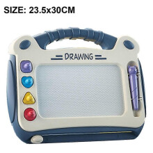 (Blue) Painting Board Magnetic Plaque, Magnetic Magic Panels Children Colorful Drawing Board Educational Toy