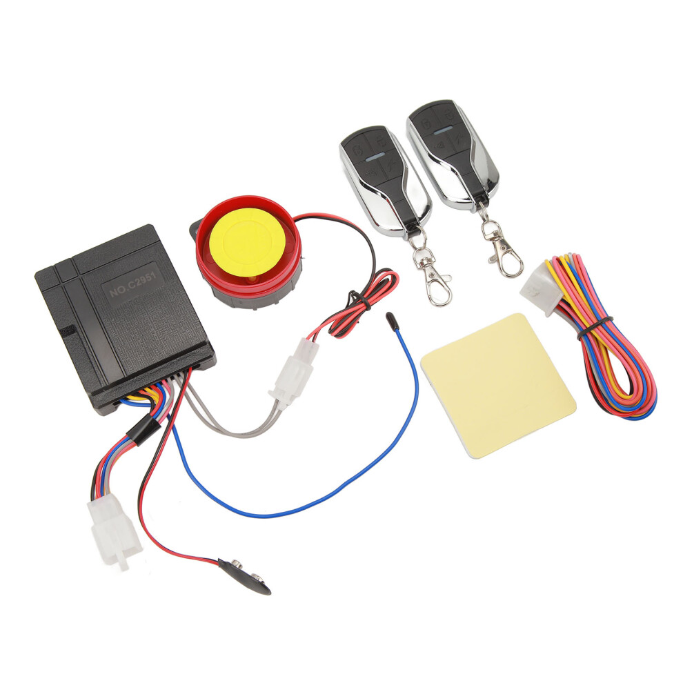 Motorcycle Alarm Kit 12V 1 Way With 4 Sensitivity Levels & Universal Remote 6951338851755