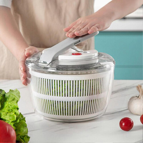 (Green) Manual Press Fruit & Vegetable DewatererDumping WatererHome Kitchen Fruit Salad Dewaterer 2
