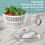 (Red) Manual Press Fruit & Vegetable DewatererDumping WatererHome Kitchen Fruit Salad Dewaterer 1