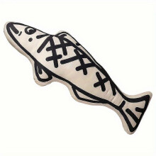 (A) Touching Fish Pillow Salted Fish Doll Plush Toy Doll Keychain Work Fish Breeding Cushion Seat Cushion Napping Pillow