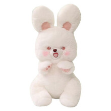 (rabbit) Cute posing animal doll Yangzhou plush toy rabbit cat fox doll rag doll gift