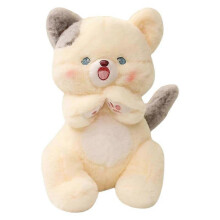 (cat) Cute posing animal doll Yangzhou plush toy rabbit cat fox doll rag doll gift